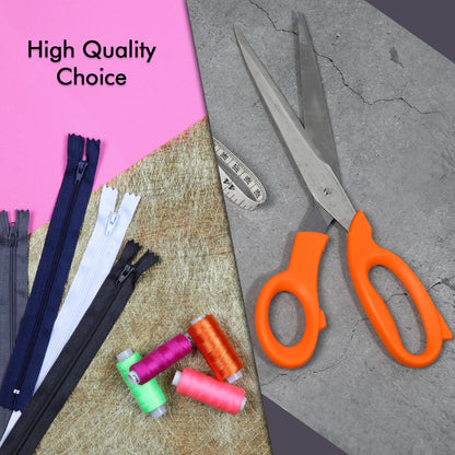 Wukusy tailor scissors with high-quality blades and a flexible measuring tape for home sewing and tailoring tasks.