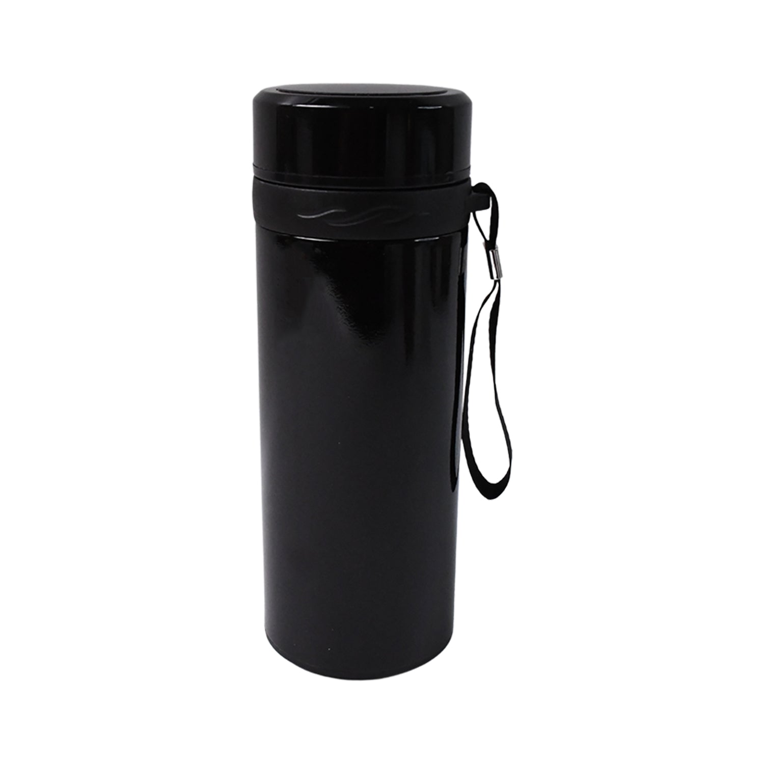 Wukusy stainless steel vacuum thermos flask bottle, 700ml, with sleek silver finish and secure lid for hot or cold beverages.