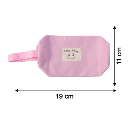 Wukusy multipurpose zipper pouch organizer with cosmetic storage compartments, ideal for travel and makeup essentials.