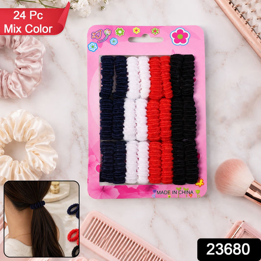 Set of colorful soft elastic hairbands by Wukusy, stretchable hair accessories for women and girls, shown in vibrant colors.