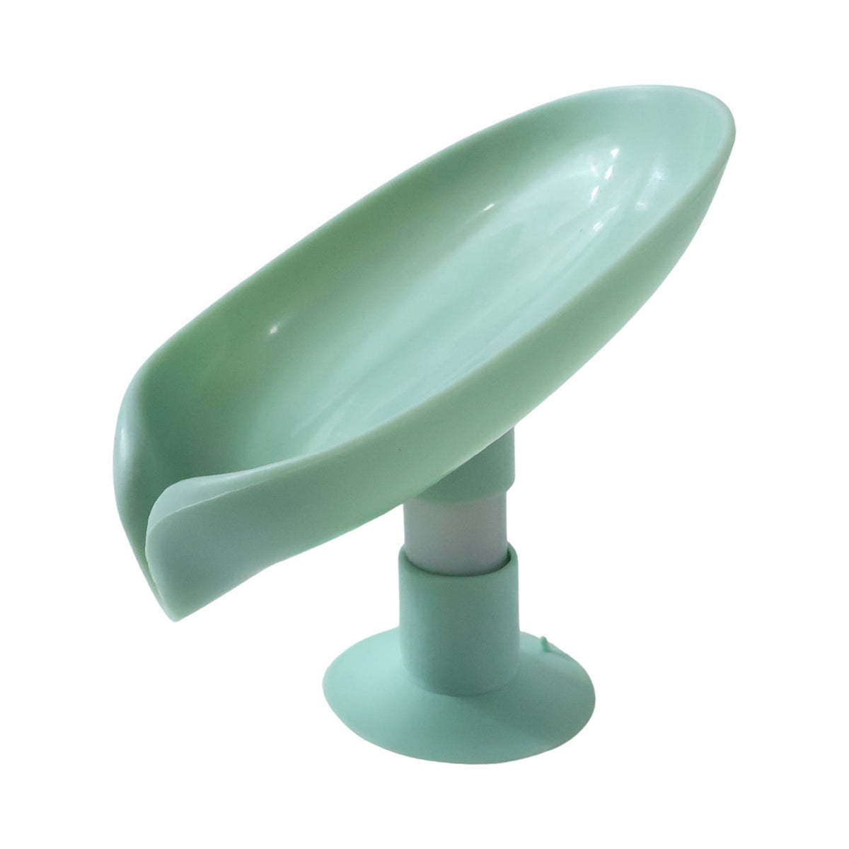 Plastic Leaf Suction Cup Soap Holder  Wall-mounted Bathroom Organizer