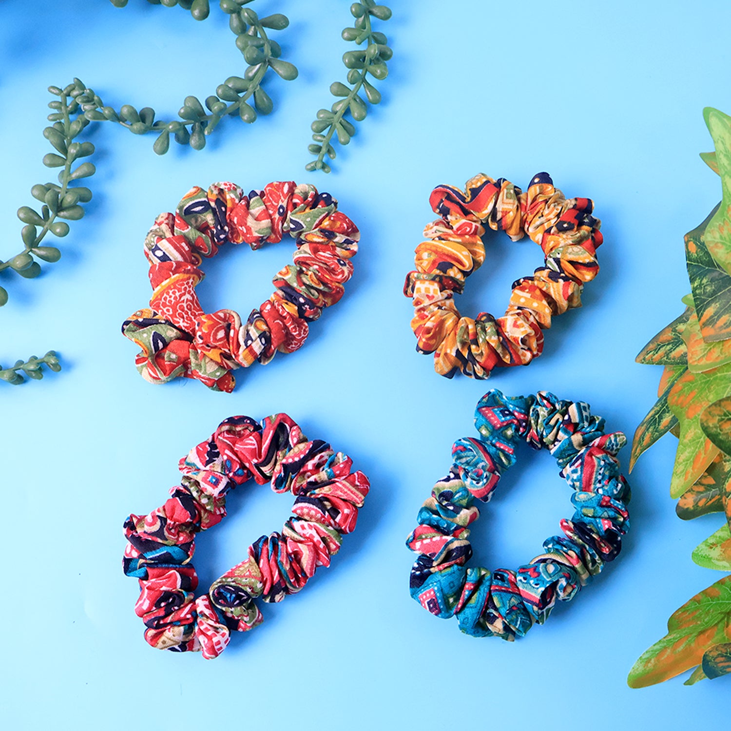 Set of 12 Wukusy printed fabric hairbands with stylish designs, perfect for fashion and hair accessories.