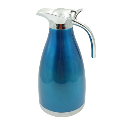 Wukusy 2L stainless steel vacuum insulated kettle jug for hot beverages, ideal for milk tea, coffee, and travel use