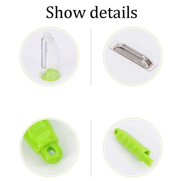 Wukusy 2404 Smart Multifunctional Vegetable and Fruit Peeler, kitchen tool with ergonomic handle and sharp blades for peeling produce.