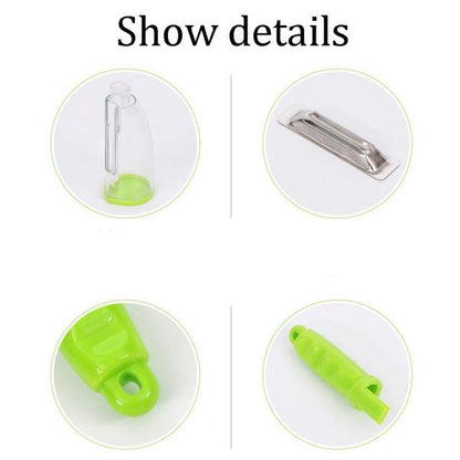 Wukusy 2404 Smart Multifunctional Vegetable and Fruit Peeler, kitchen tool with ergonomic handle and sharp blades for peeling produce.