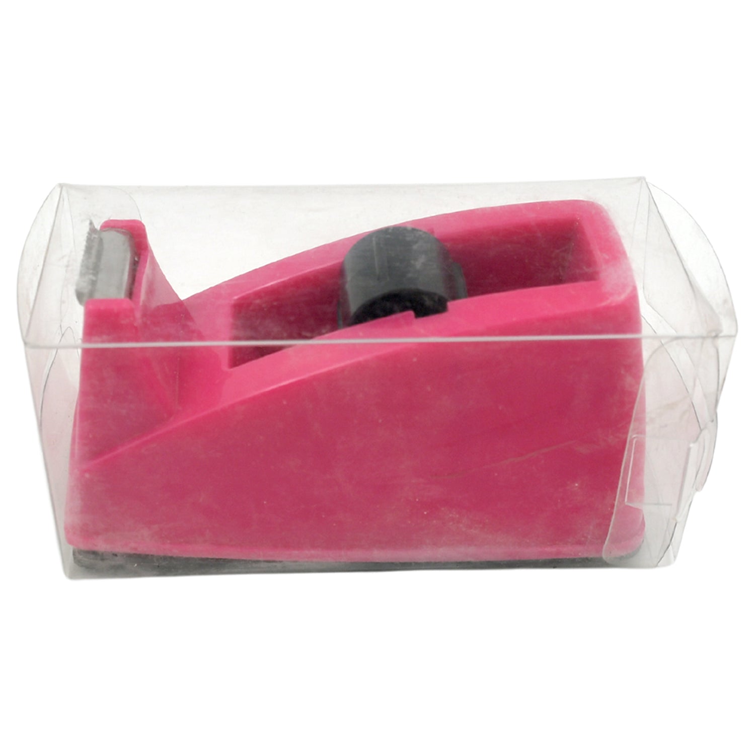 Wukusy plastic tape dispenser cutter for home office, used for packaging and stationary tape, with ergonomic design and easy tape cutting.