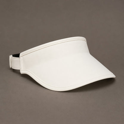 Wukusy women's adjustable wide brim sun visor cap for outdoor summer use, in a random color, providing sun protection and style.