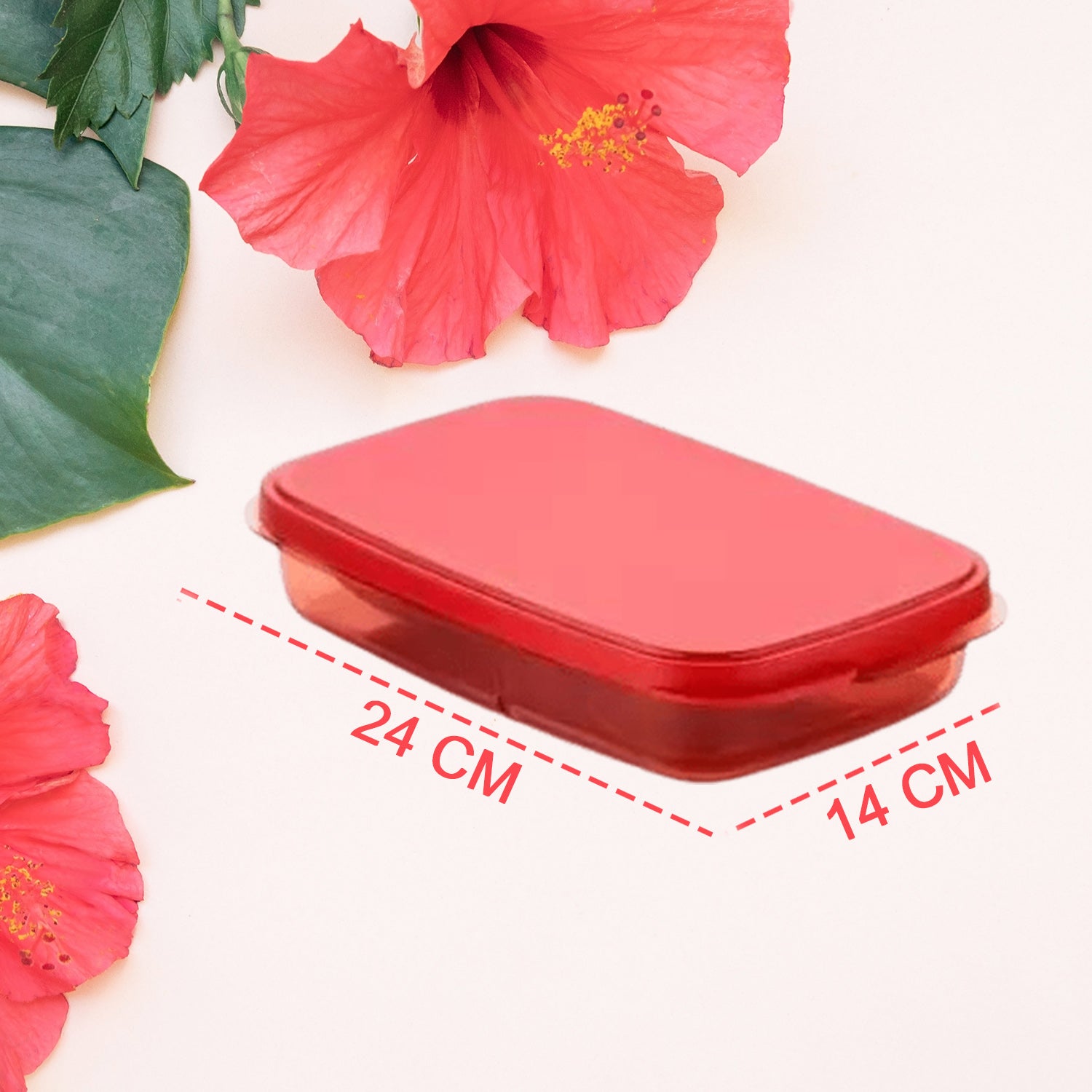 Wukusy 2879 Seal Rectangular Lunch Box with two containers, durable food storage containers for snacks and meals