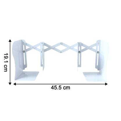Wukusy adjustable telescopic iron desk book stand with a sturdy metal frame and adjustable height for reading or working.
