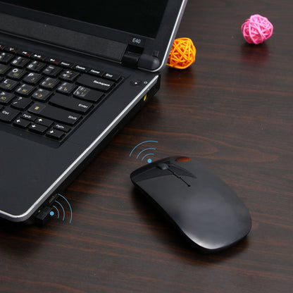 Wukusy wireless office mouse for laptop, Mac, and iPad Pro, featuring ergonomic design and smooth scrolling functionality.