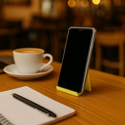 Wukusy multifunctional plastic mobile phone stand and pen holder set in mixed colors, compact and versatile for desk organization.