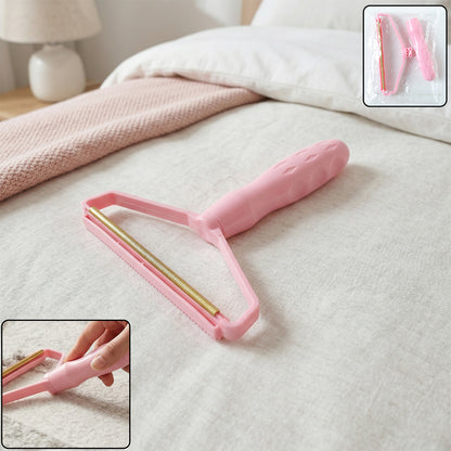 Reusable lint remover fabric hair remover roller by Wukusy, showing a close-up of the handheld lint and hair removal tool.