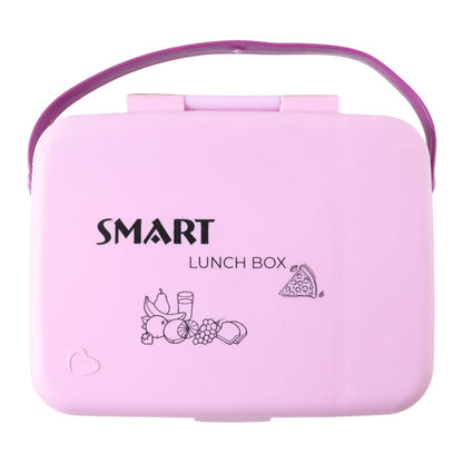 Wukusy smart leak-proof lunch box with three compartments and a spoon set, ideal for meal storage and portability.