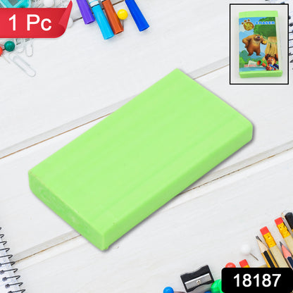 Wukusy fancy stylish eraser with mixed colorful design, ideal for office use, shown on a white background.