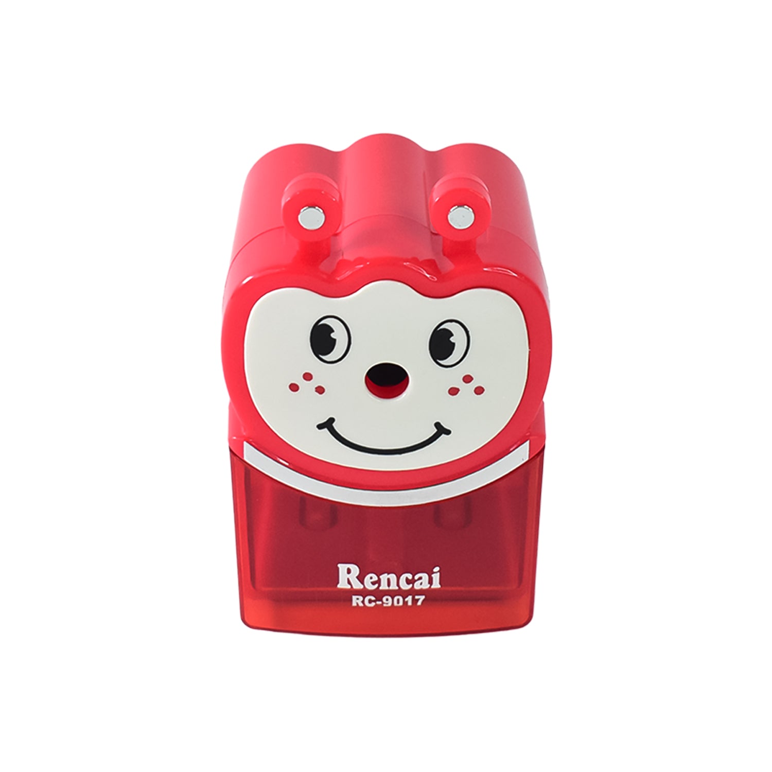 Animal-shaped cartoon pencil sharpener for kids, featuring a colorful design, from Wukusy, suitable for school or office use.