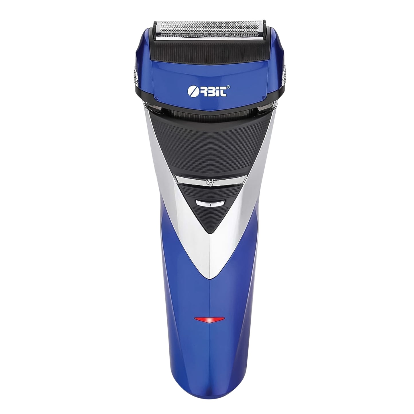 Wukusy Orbit rechargeable electric foil shaver with two heads and pop-up trimmer for face and body grooming.