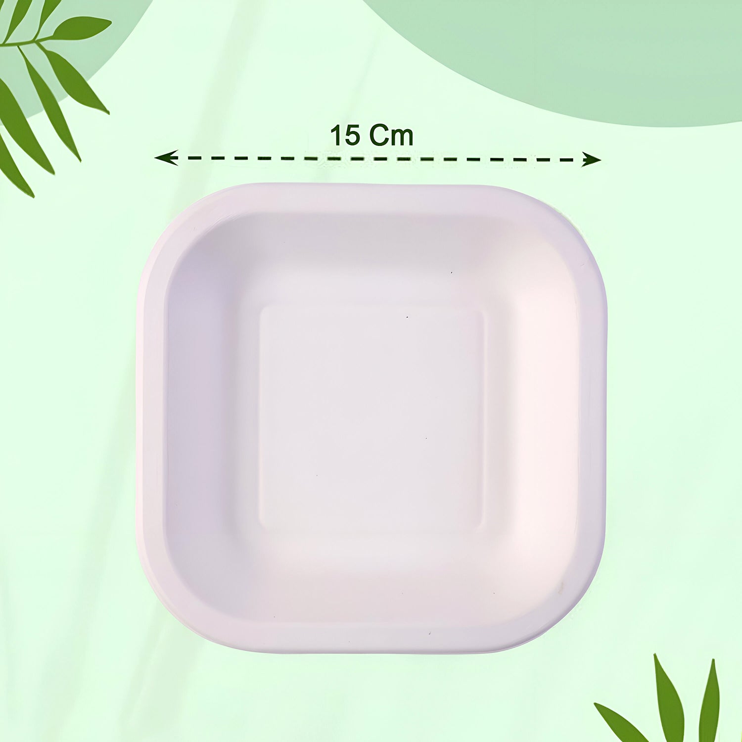 Set of 10 disposable square food serving trays by Wukusy, lightweight and perfect for catering or parties.
