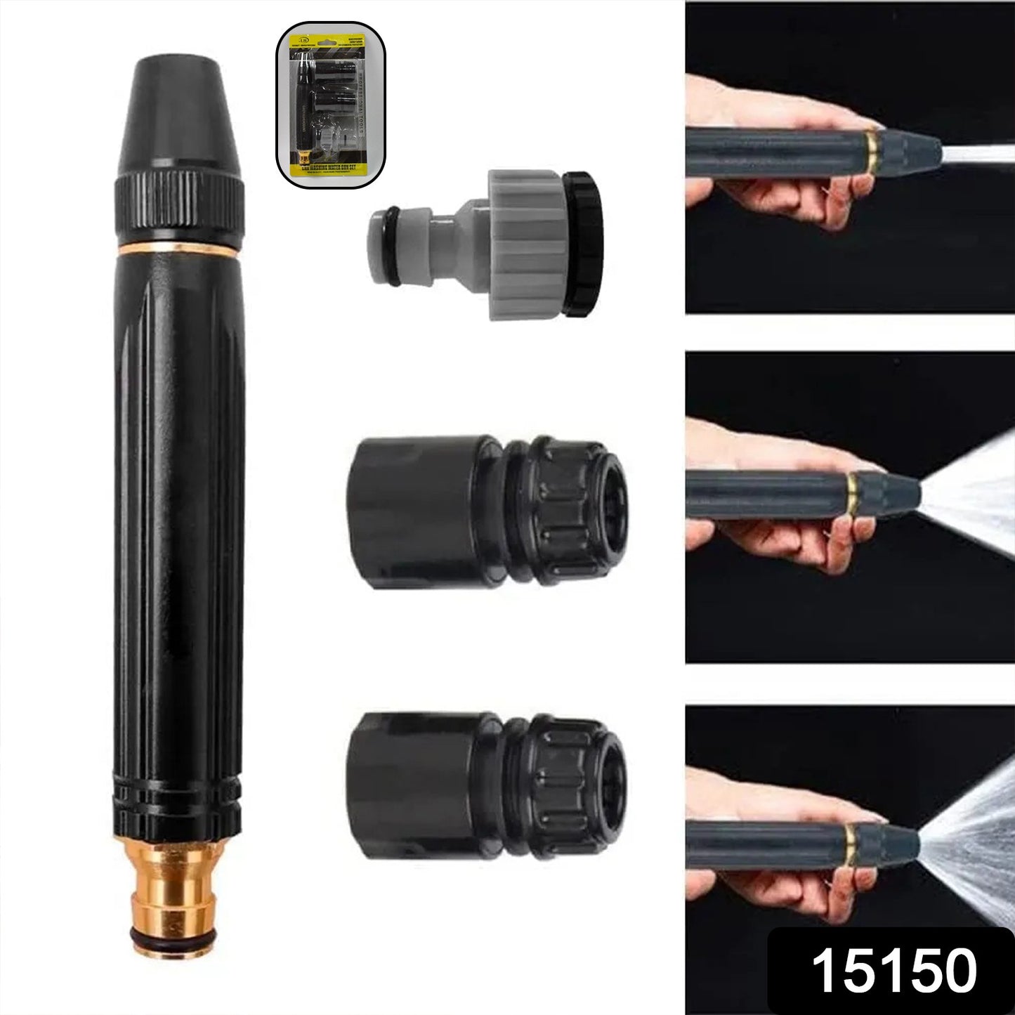 Wukusy plastic car washer high pressure water spray gun with trigger and nozzle for cleaning vehicles and surfaces.
