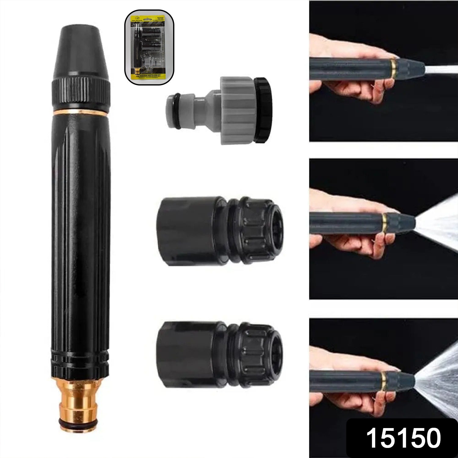Wukusy plastic car washer high pressure water spray gun with trigger and nozzle for cleaning vehicles and surfaces.