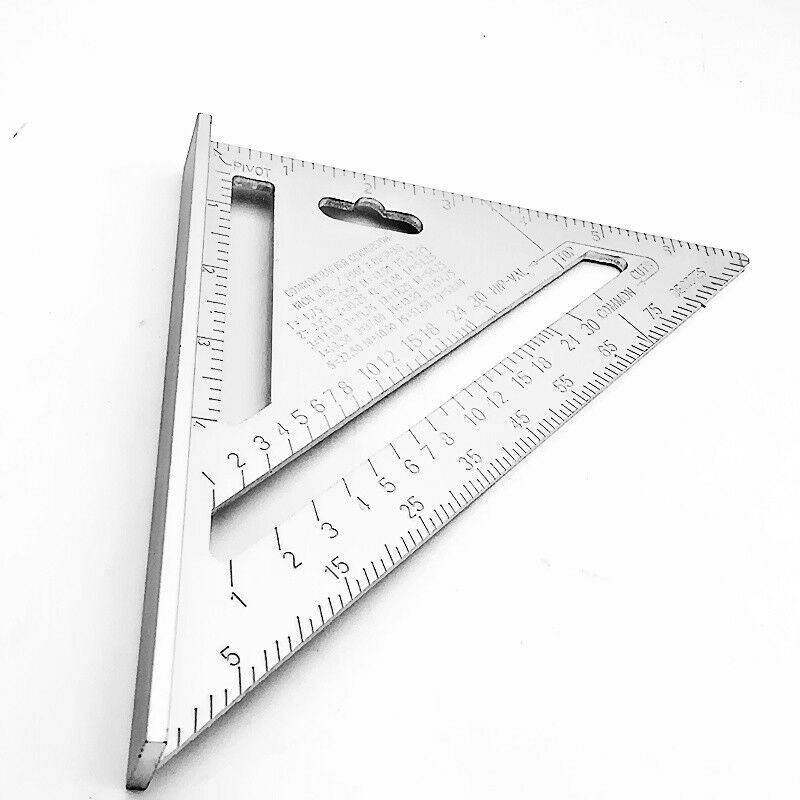 Wukusy 7420 lightweight double-sided scale triangle measuring hand tool with precise angle markings and durable construction.