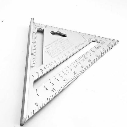 Wukusy 7420 lightweight double-sided scale triangle measuring hand tool with precise angle markings and durable construction.
