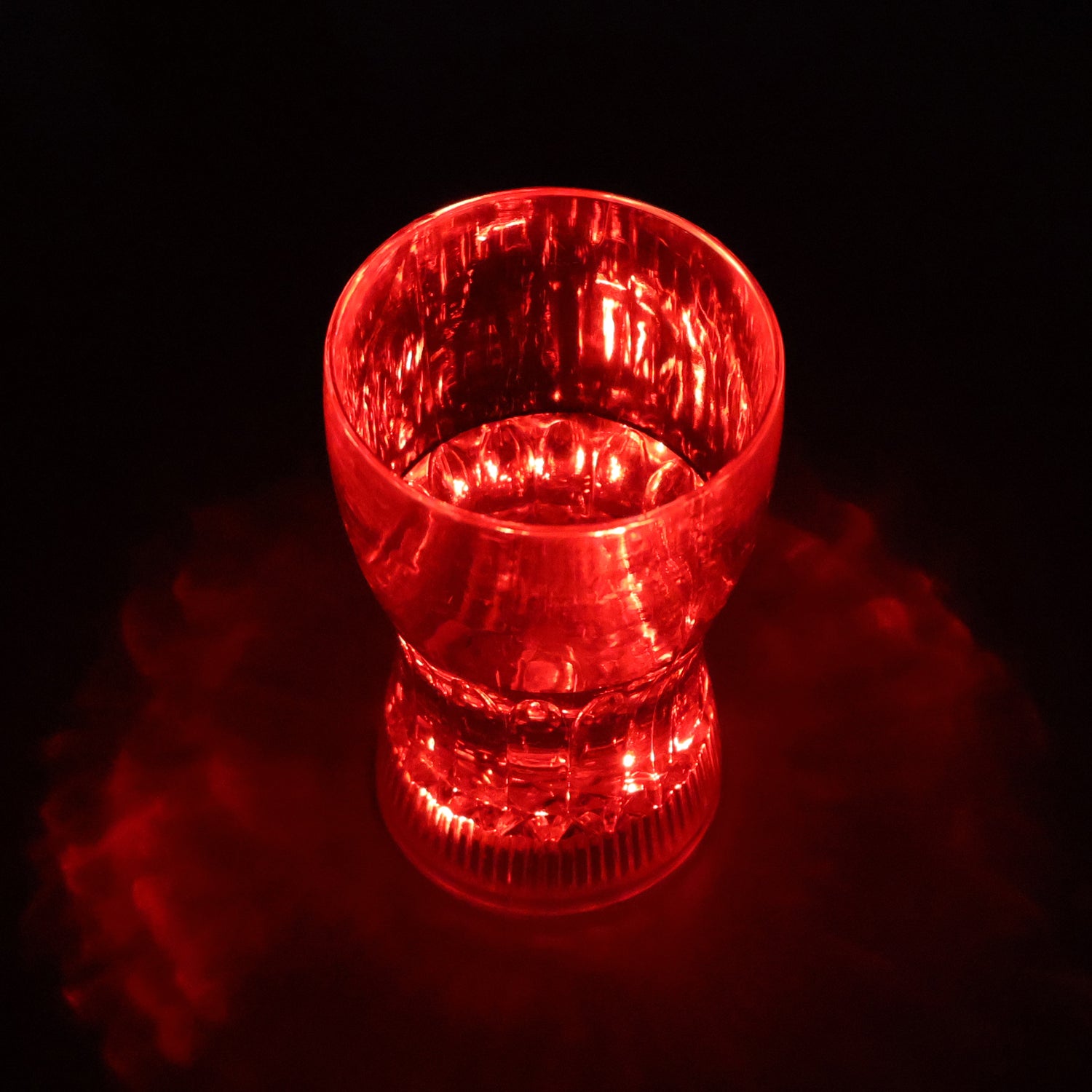 Glass LED light from Wukusy, 200ml plastic fancy glass with integrated LED, designed for home and kitchen decor.