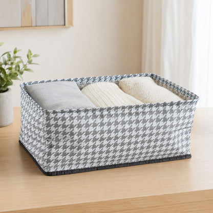 Foldable fabric storage basket by Wukusy for clothes and toys, featuring a soft cloth organizer with foldable design.
