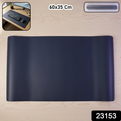 Large Wukusy premium desk mat and mouse pad, 60x35 cm, with smooth surface and cushioned backing for comfortable workspace use.