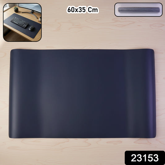 Large Wukusy premium desk mat and mouse pad, 60x35 cm, with smooth surface and cushioned backing for comfortable workspace use.