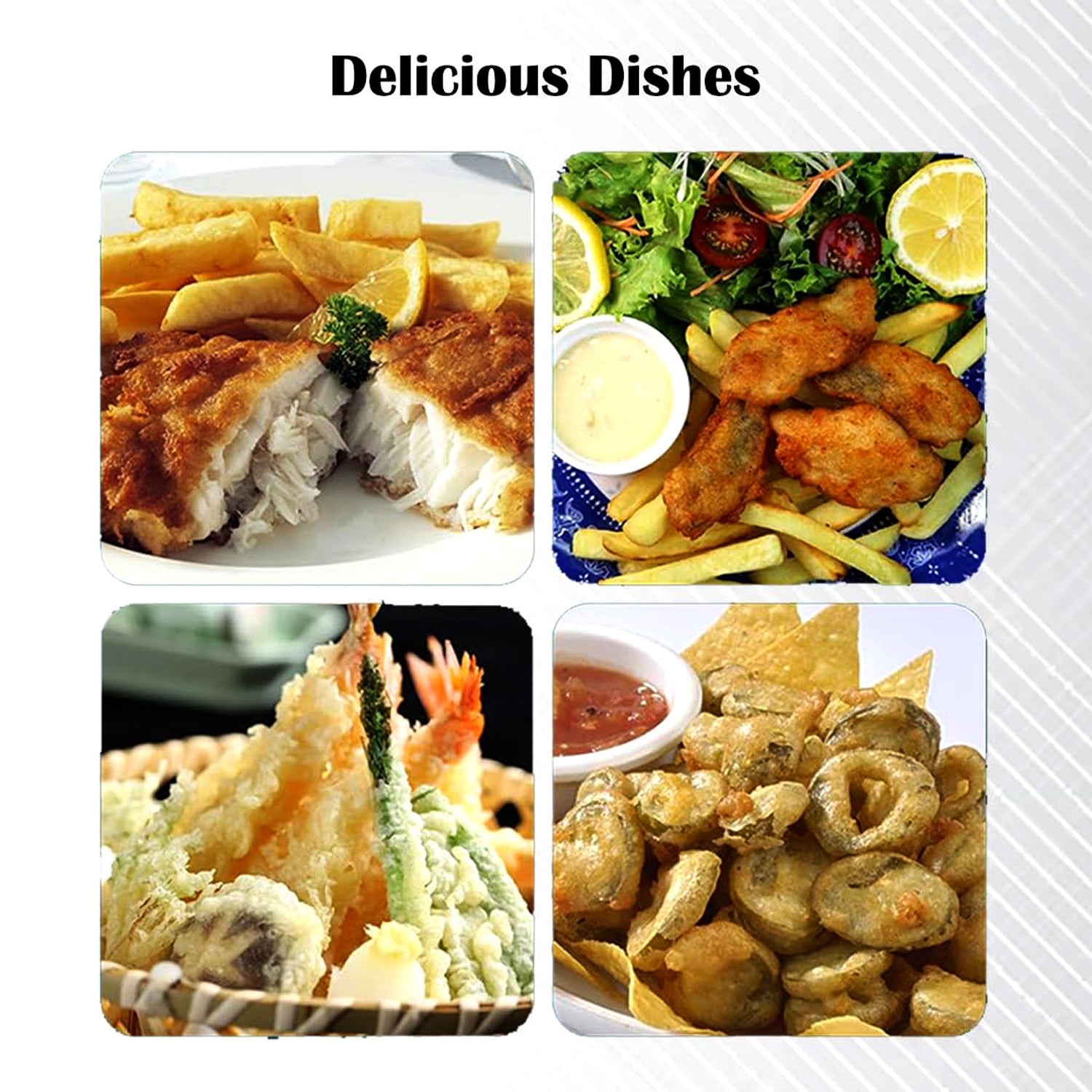 Wukusy stainless steel deep fryer basket with long handle, suitable for frying and draining food, shown in a close-up view.