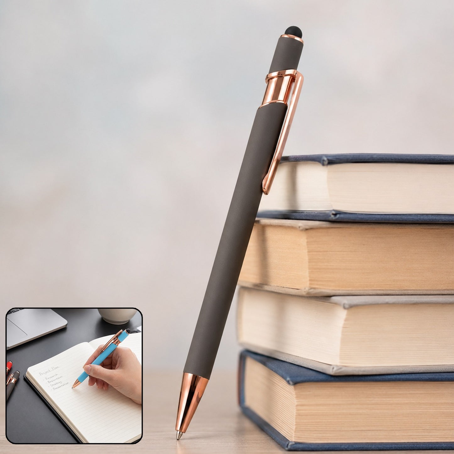 Wukusy mix color ballpoint pen with smooth writing tip, suitable for school, office, and home use, featuring vibrant ink colors.