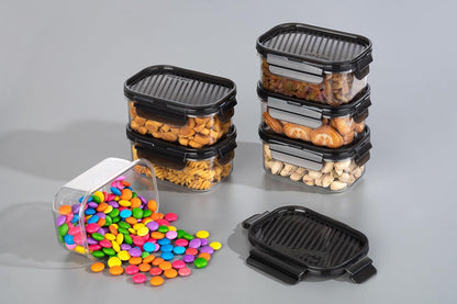 Set of Drpshippr airtight food storage containers in 450 ml size for kitchen and pantry organization.