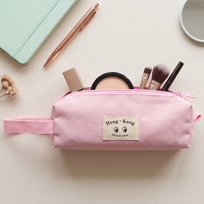 Wukusy multipurpose zipper pouch organizer, cosmetic storage bag with multiple compartments for toiletries and makeup items.