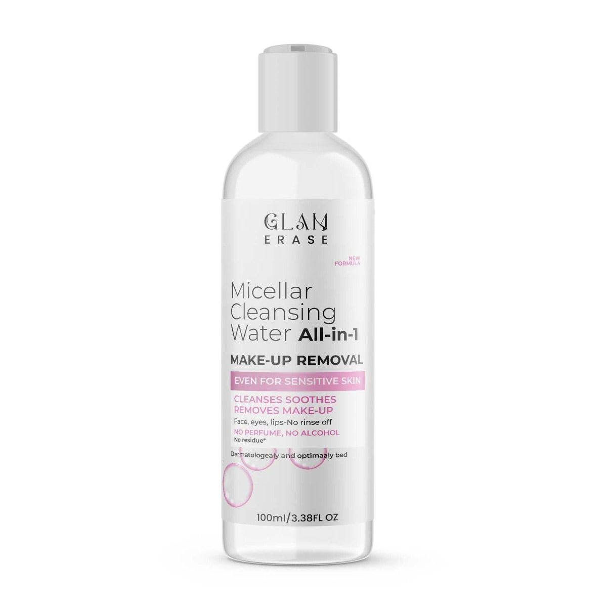 Two bottles of Drpshippr All-in-1 Makeup Removal in 100ml size for gentle cleansing and skincare.