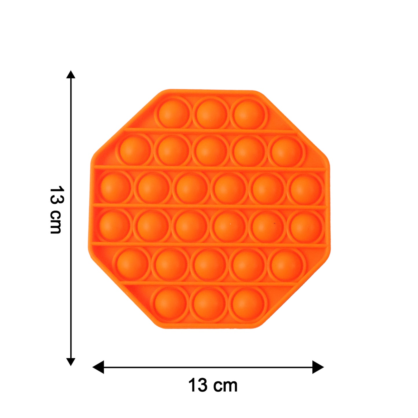 Wukusy premium hexagon silicone Pop It fidget toy with colorful bubbles, designed for sensory play and stress relief.