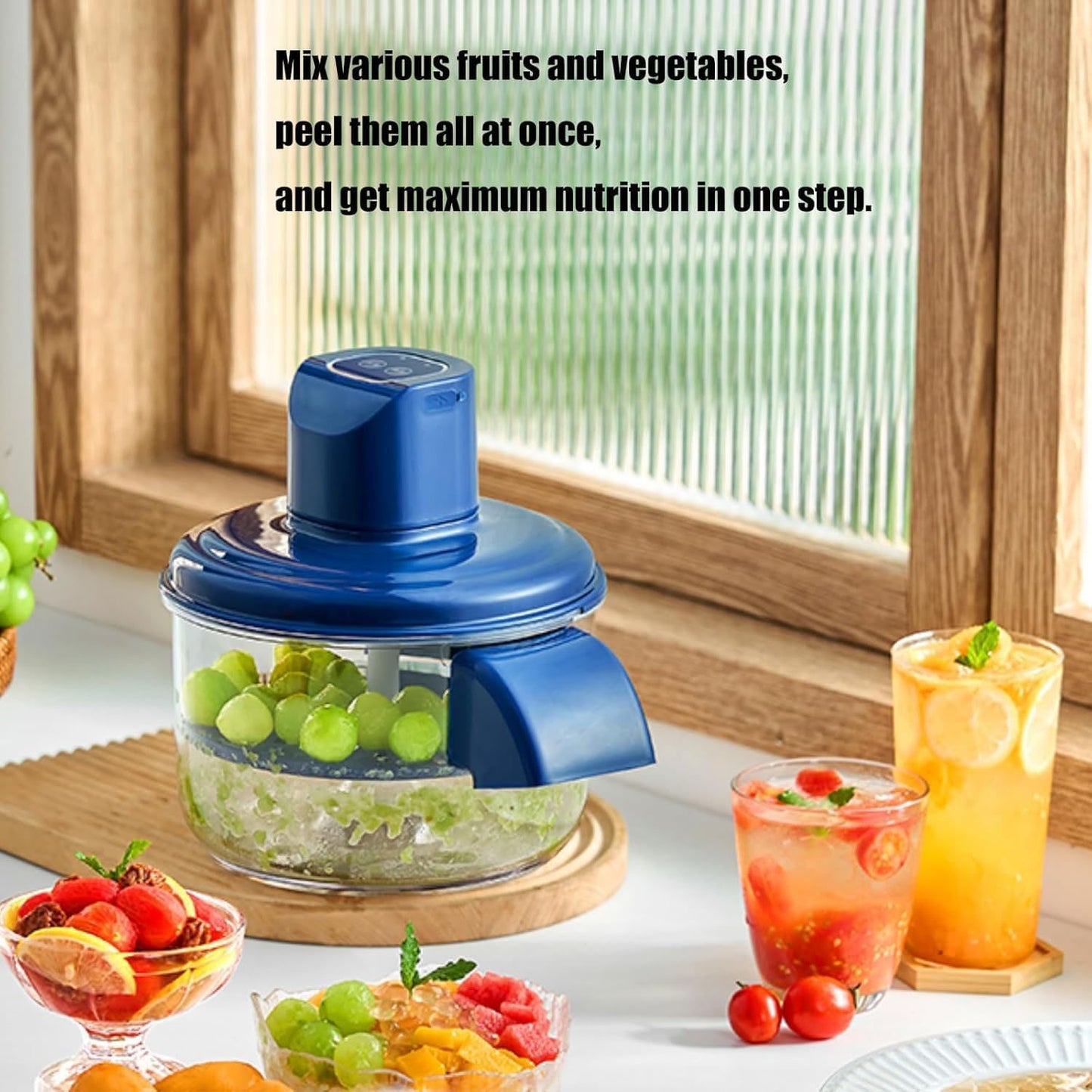 Wukusy multi-purpose fruit and vegetable peeler set with three peelers, showcasing different handle designs on a white background.