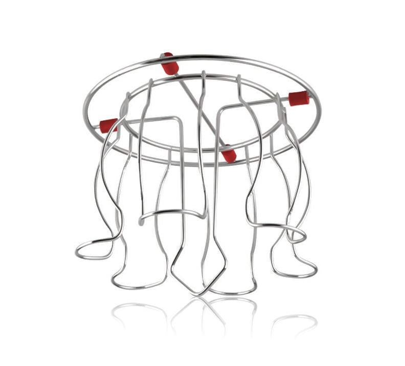 Wukusy stainless steel glass holder hanging organizer for kitchen bars and pubs, designed to hold glasses securely.