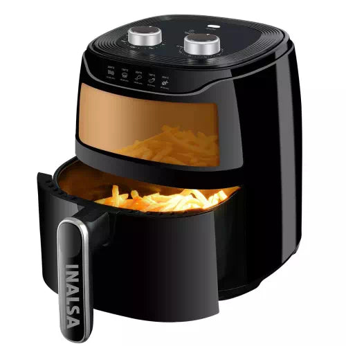 Seasons Inalsa Tasty Fry Digital Air Fryer with 4.2L capacity, touch control, digital display, and Smart AirCrisp technology.