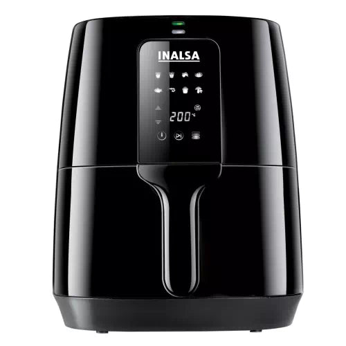 Seasons Inalsa Nutri Fry Digital Air Fryer with AirCrisp Technology, 4L capacity, digital controls, and sleek design.