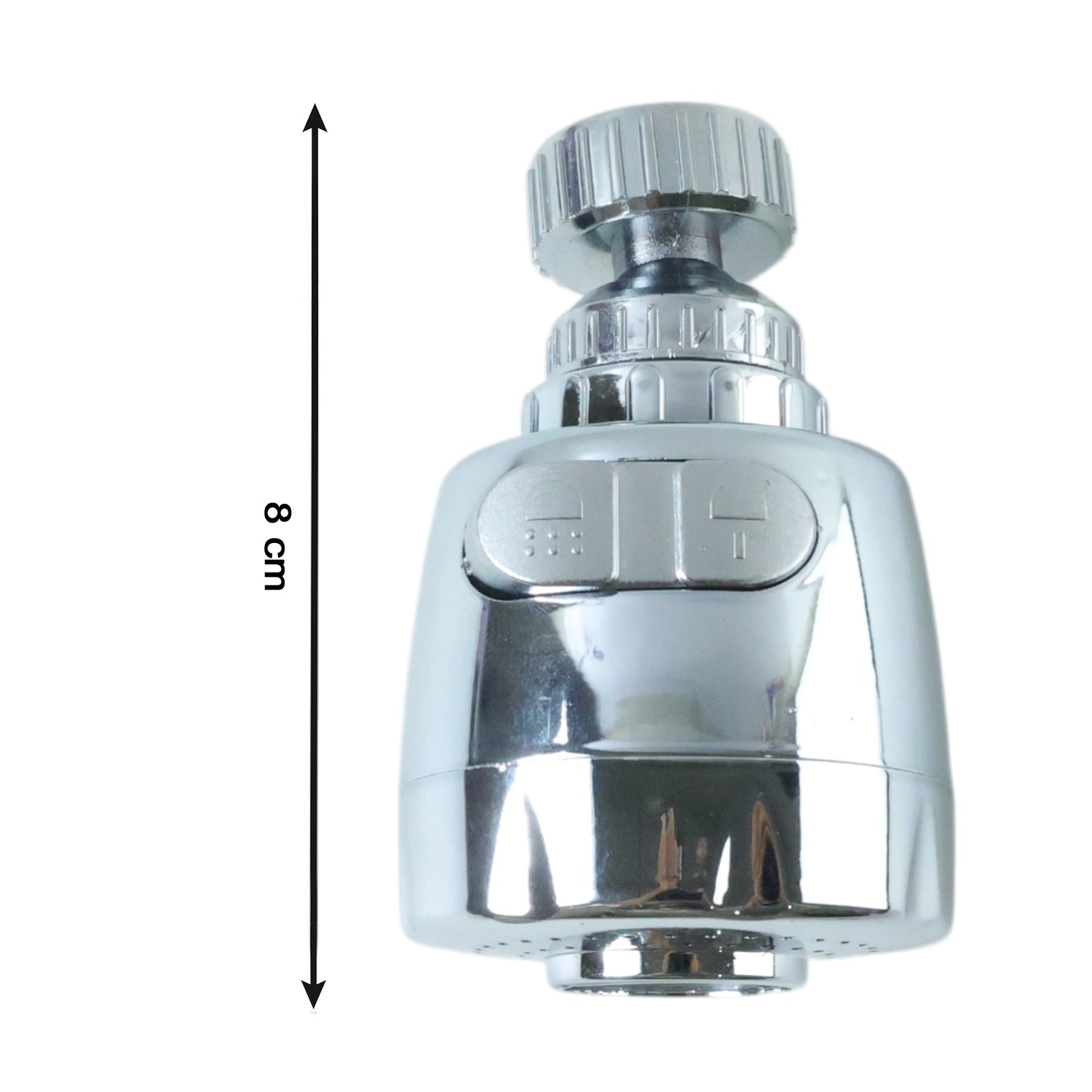 Wukusy 360-degree rotating faucet water-saving tap aerator set installed on a kitchen faucet for efficient water flow.