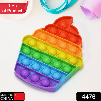 Wukusy 4476 Ice Cream Softy fidget toy with silicone bubbles, pop it sensory toy for autism stress relief and sensory stimulation