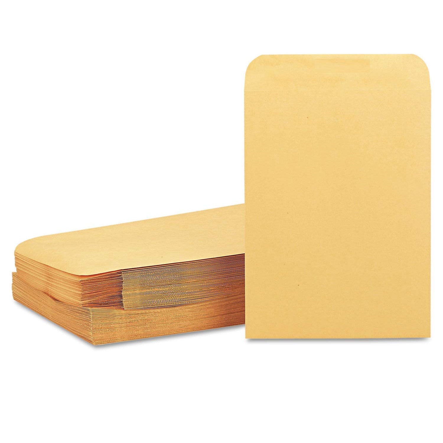 Wukusy Kraft 16x14 inch brown envelopes made of kraft paper, self-sealing stationery for invitations, postcards, and office use.