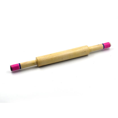 Wukusy wooden belan for making rotis and other kitchen tasks, smooth round rolling pin for home cooking.