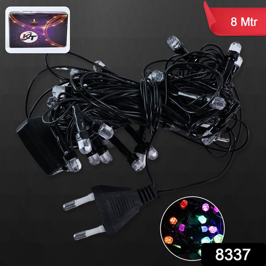 Wukusy 8-meter LED decorative string fairy lights arranged in a cozy home decor setting, creating a warm, inviting ambiance.