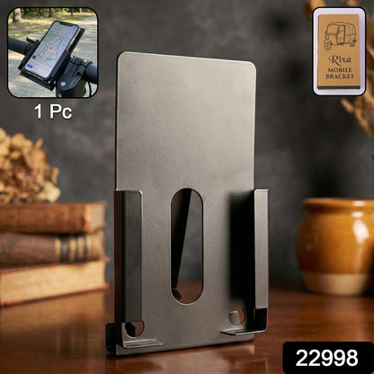 Wukusy Rixa Bracket Mobile Holder mounted on a surface, holding a smartphone securely for hands-free use.