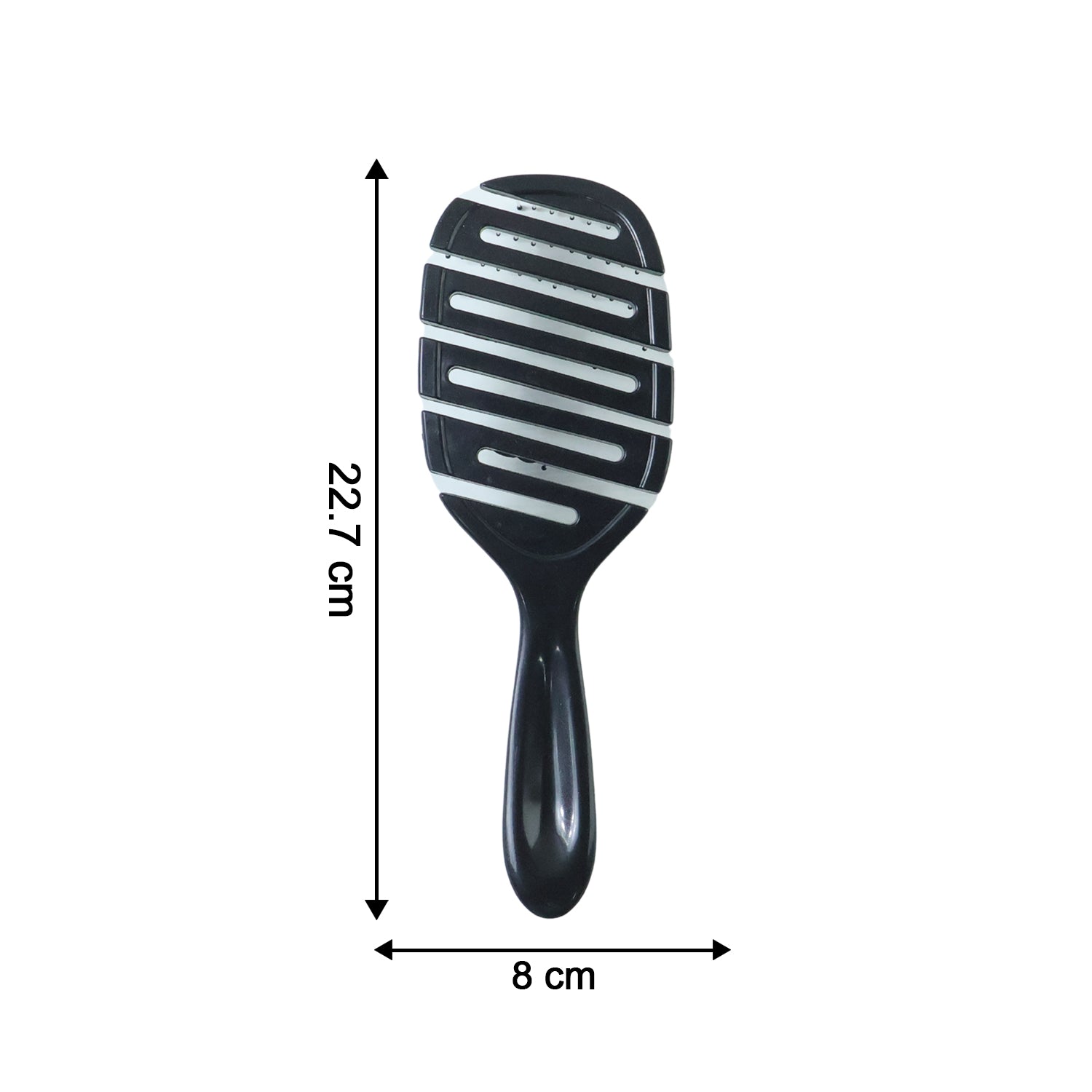 Wukusy premium detangling hair styling brush with flexible vent design, showing the brush's bristles and ergonomic handle.