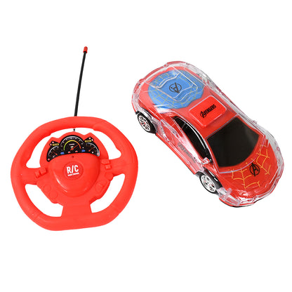 Wukusy plastic remote control racing car with handle, two-function control for forward and backward, rechargeable battery, toy for kids