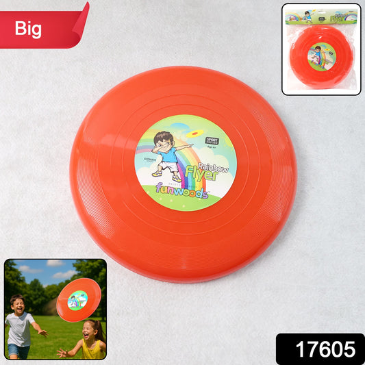Wukusy Funwoods Big Outdoor Flying Disc toy for kids, suitable for throwing and catching outdoor game activities.