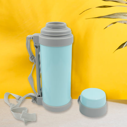 Wukusy stainless steel vacuum insulated water bottle, 1200ml, with double-wall design, suitable for travel, outdoor, and camping use.