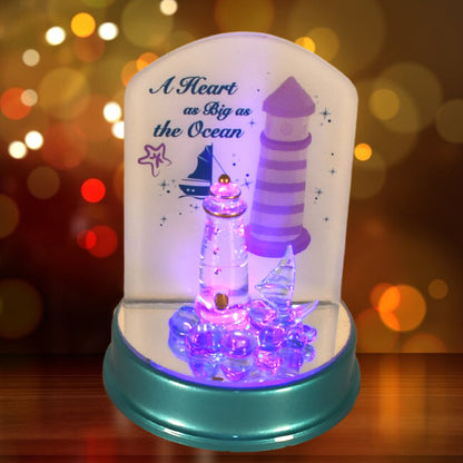 Wukusy cute cartoon night light with multi-color display, perfect for home decor, Valentines, anniversaries, or birthdays. Battery operated.